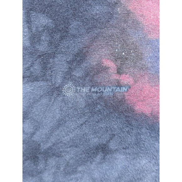 The Mountain Shirt Mens 2XL Wolf Moon Space Short Sleeve Colorful Tie Dye Blue - Picture 6 of 12